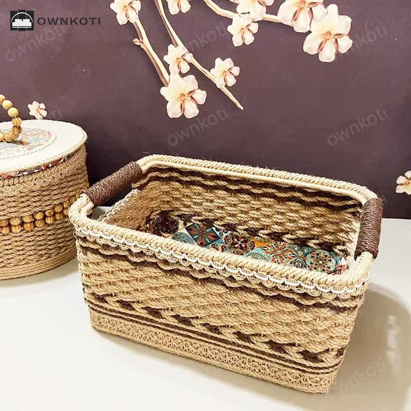 Farmhouse Style Handmade Storage Basket