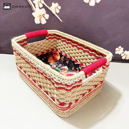 Farmhouse Style Handmade Storage Basket