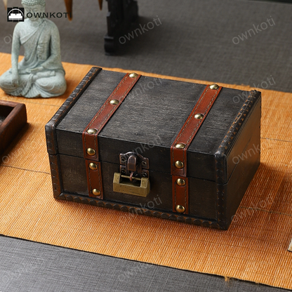 Wooden Retro Functional Storage Box