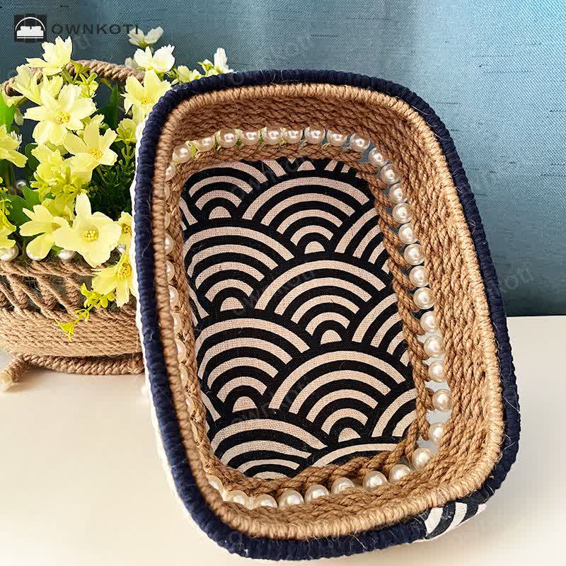 Farmhouse Handmade Functional Storage Basket