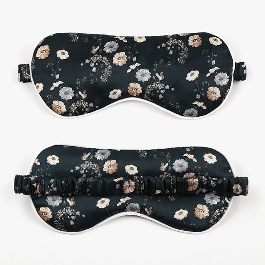 Silk Bouquet Pattern Sleeping Eye Mask