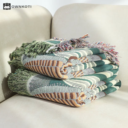 Rural Corn Cotton Gauze Tassel Quilt