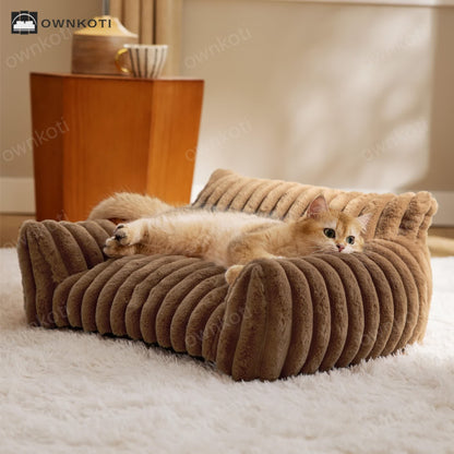 Luxurious Fluffy Cushion Pet Sofa Bed