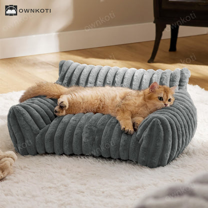 Luxurious Fluffy Cushion Pet Sofa Bed