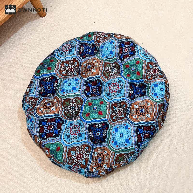 Exotic Round-shaped Soft Floor Chair Cushion