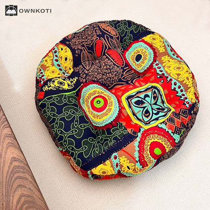 Exotic Round-shaped Soft Floor Chair Cushion