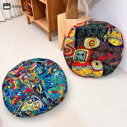 Exotic Round-shaped Soft Floor Chair Cushion