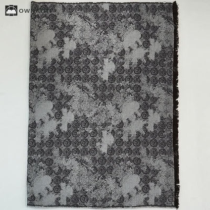 Vintage Yarn-dyed Lace Pattern Cotton Blanket