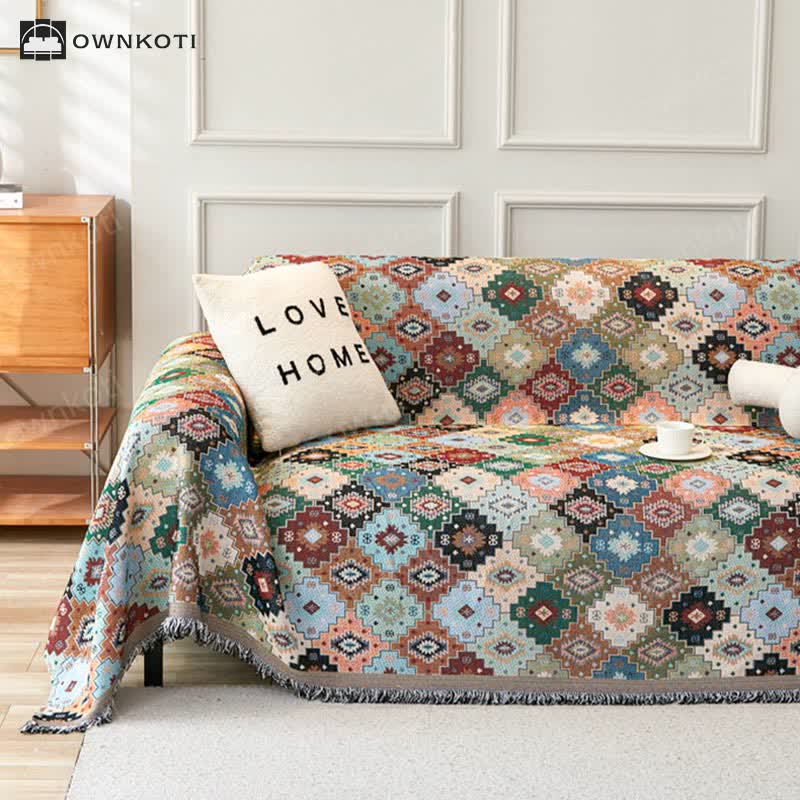 Bohemian Ethnic Style Sofa Cover