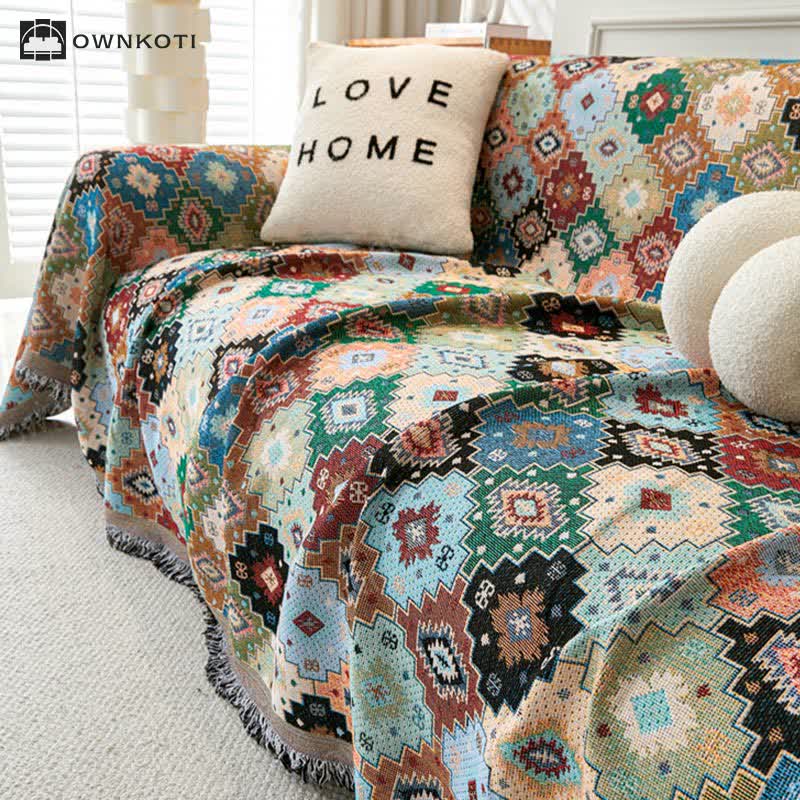 Bohemian Ethnic Style Sofa Cover