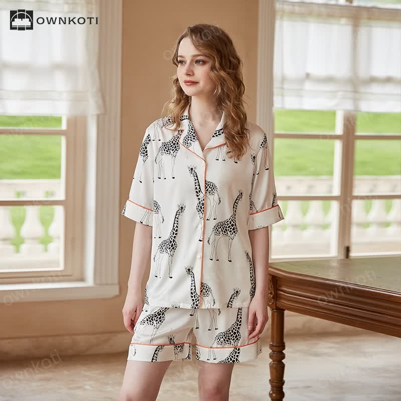 Giraffe Soft Breathable Pajama Set