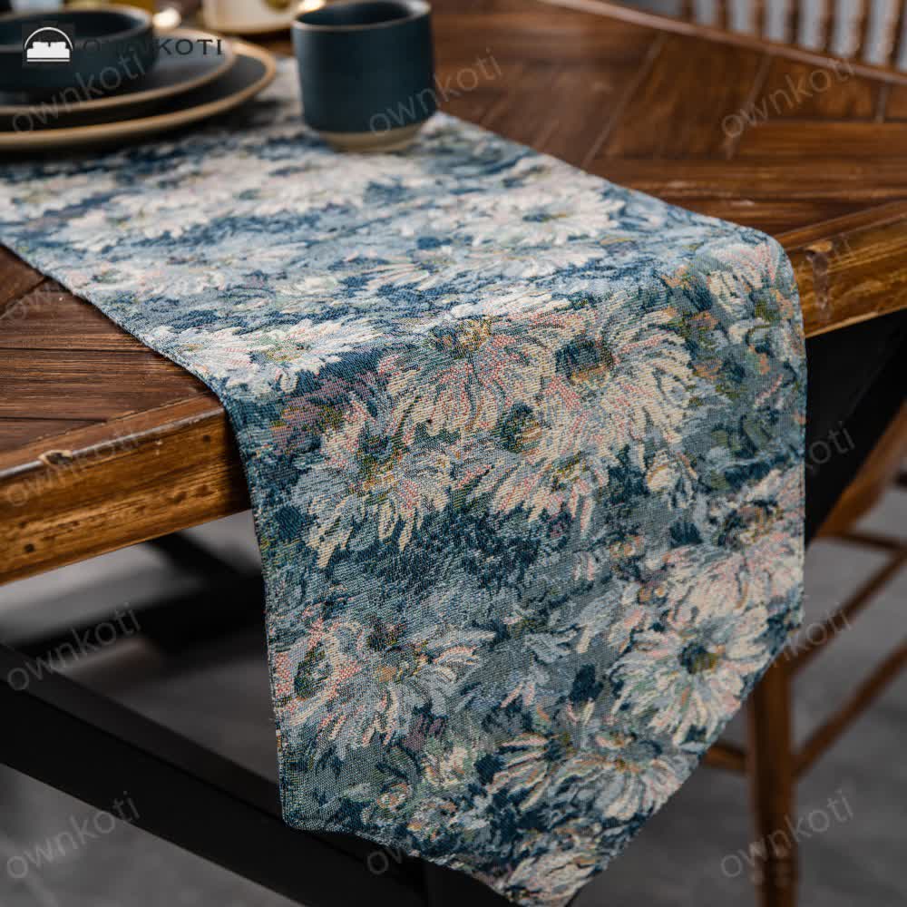 Rural Style Jacquard Vintage Table Runner