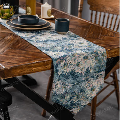 Rural Style Jacquard Vintage Table Runner