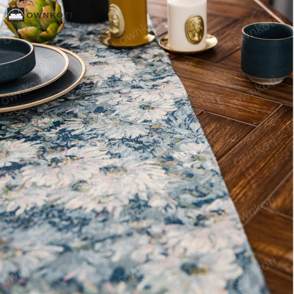 Rural Style Jacquard Vintage Table Runner