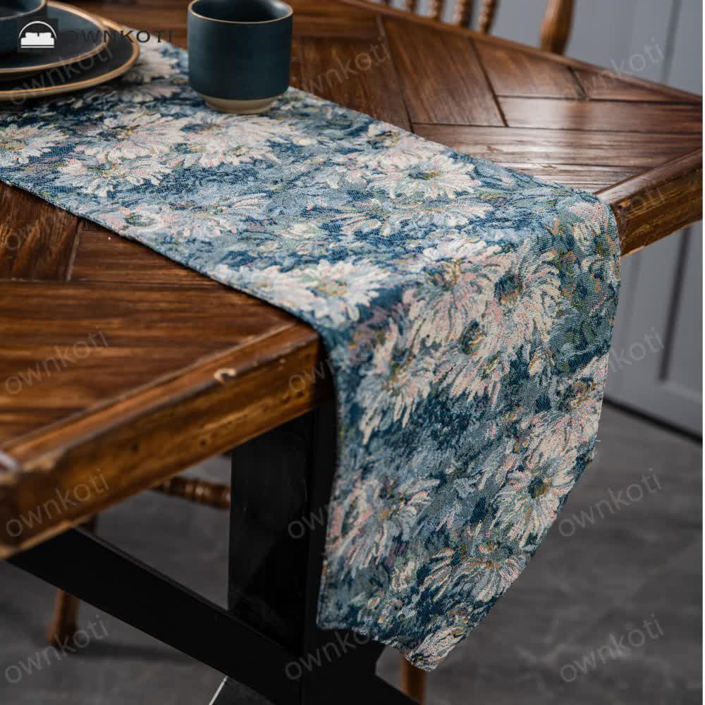 Rural Style Jacquard Vintage Table Runner