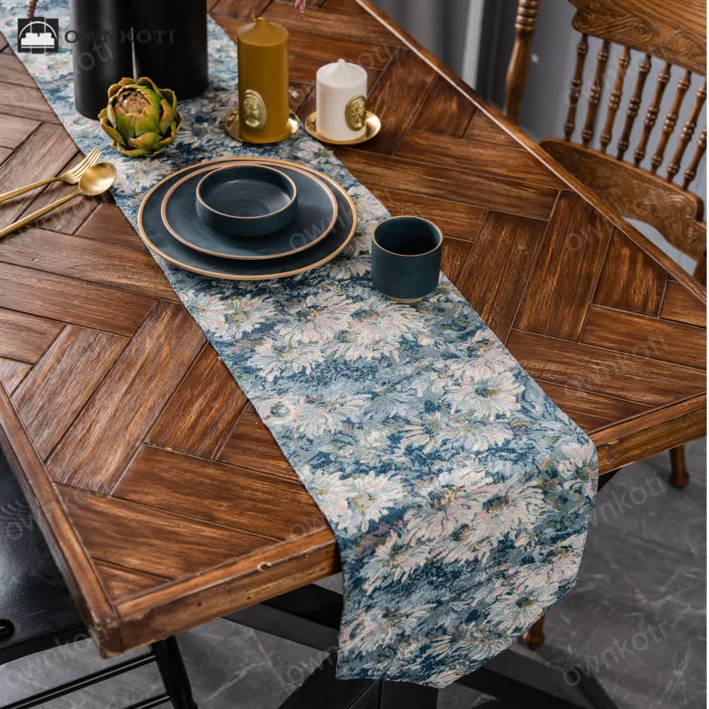 Rural Style Jacquard Vintage Table Runner