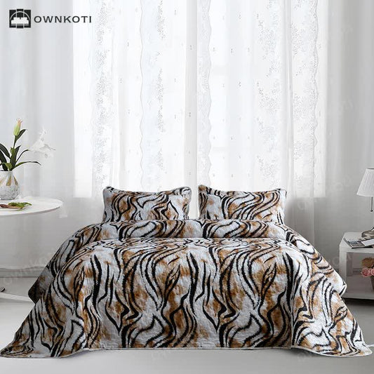 Vintage Quilted Breathable Soft Bedding Set(3PCS)