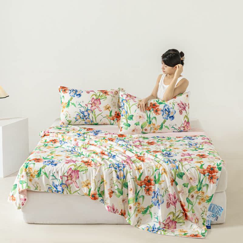 Rustic Floral Summer Breathable Cooling Quilt