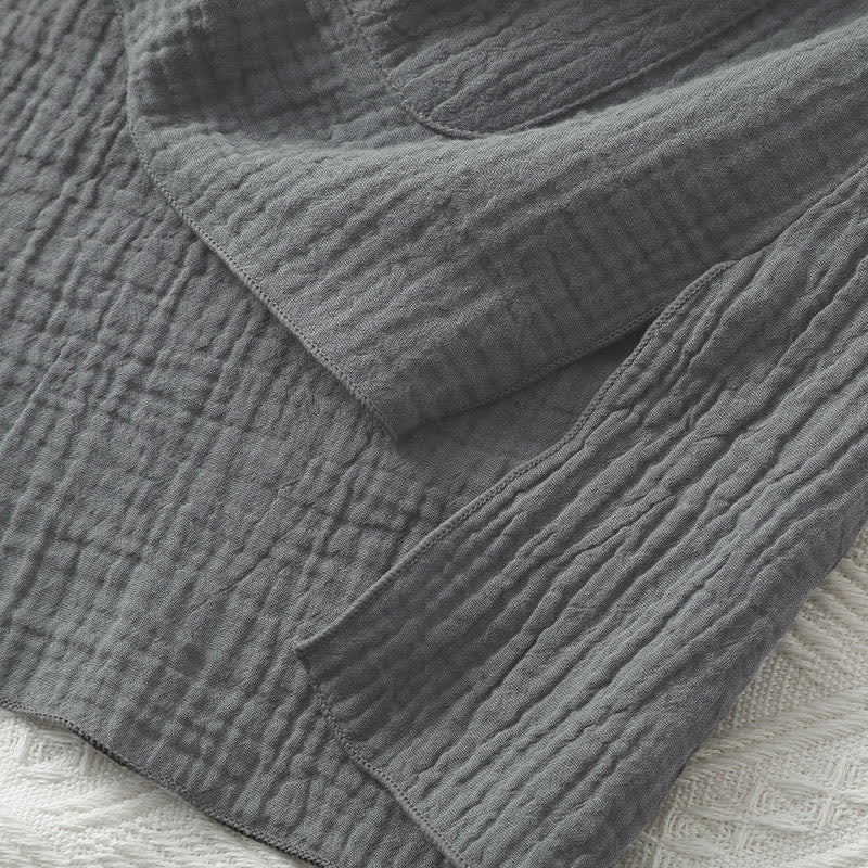 Minimalist Solid Color Cotton Pajama Set