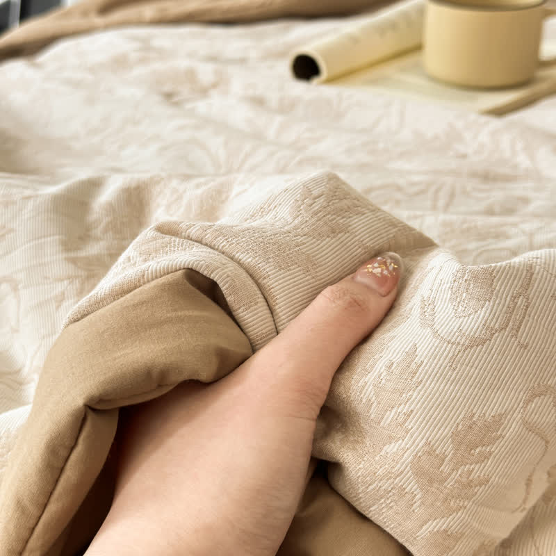 Jacquard Cotton Gauze Luxurious Breathable Bedding