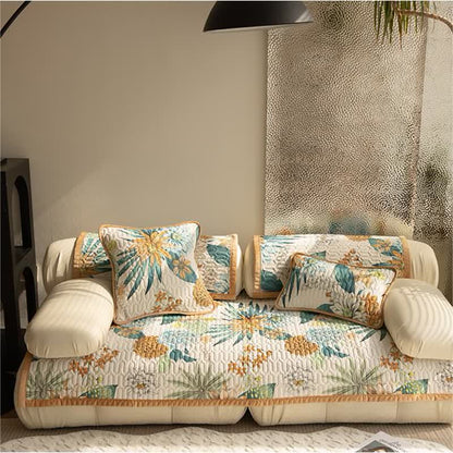 Chenille Pastoral Style Sofa Cover