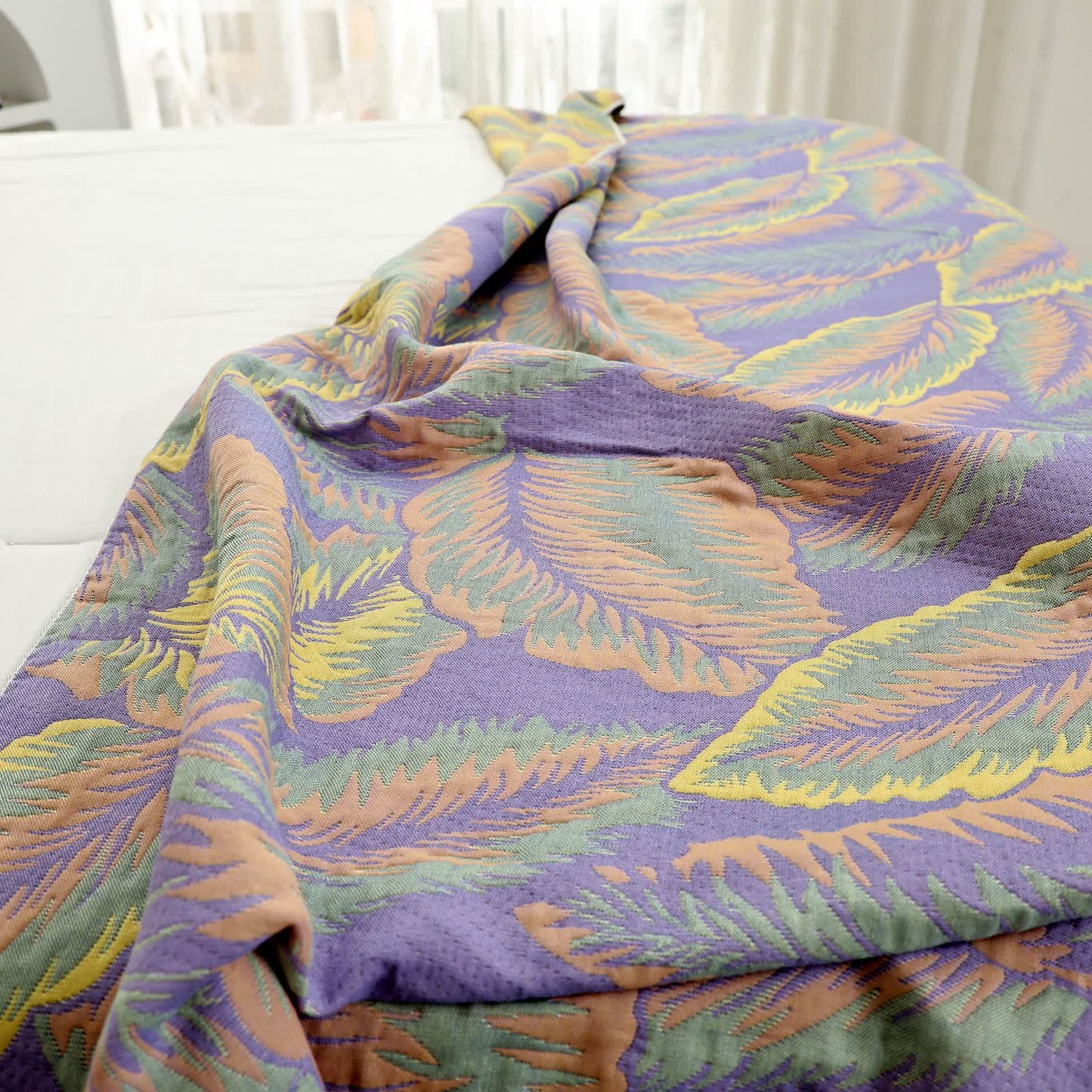 Rustic Rainforest Leaf Reversible Breathable Quilt