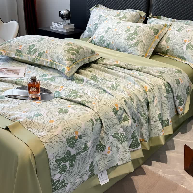 Summer Breathable Floral Style Soft Quilt