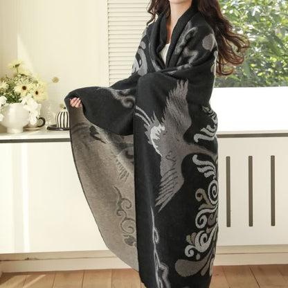Retro Style Luxury Leisure Soft Blanket