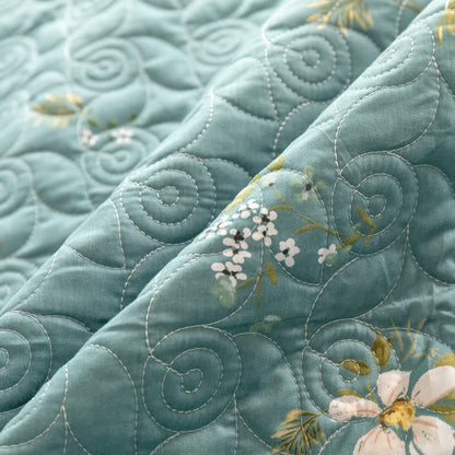 Blooming Floral Pure Cotton Quilted Bedding