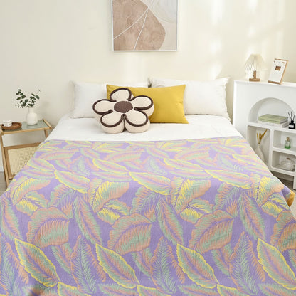 Rustic Rainforest Leaf Reversible Breathable Quilt