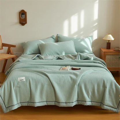 Pure Cotton Waffle Texture Breathable Quilt