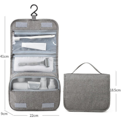 Solid Color Waterproof Foldable Toiletry Bag