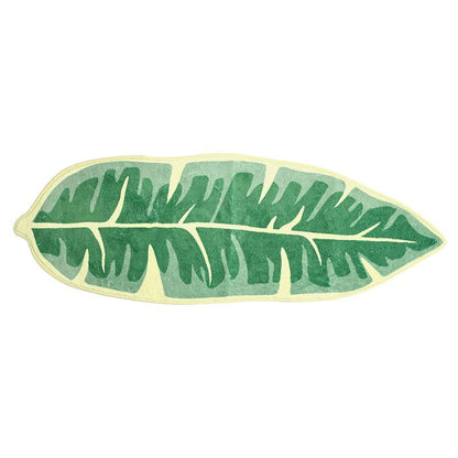 Ownkoti Leaf Shape Kitchen Carpet Entrance Doormat