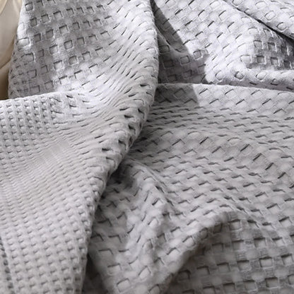 Simple Solid Color Cotton Quilt Blanket