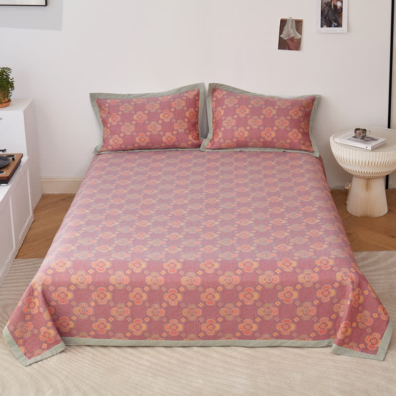 Reversible Three Layers Cotton Gauze Luxurious Quilt