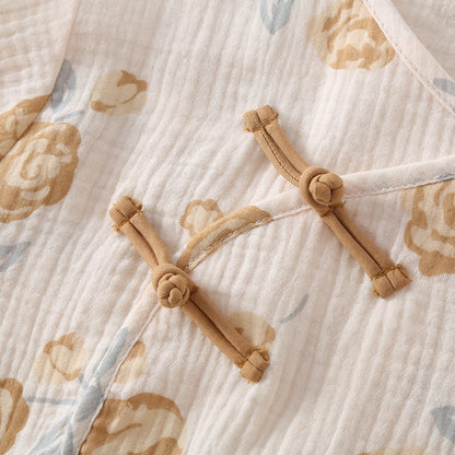 Rustic Rose Cotton Gauze Pajama Set