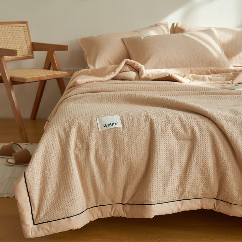 Pure Cotton Waffle Texture Breathable Quilt