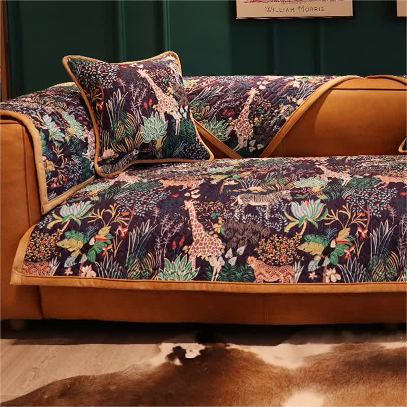 Natural Style Chenille Decorative Sofa Cover