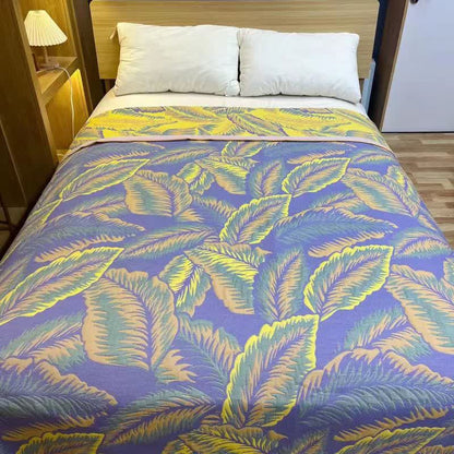 Rustic Rainforest Leaf Reversible Breathable Quilt