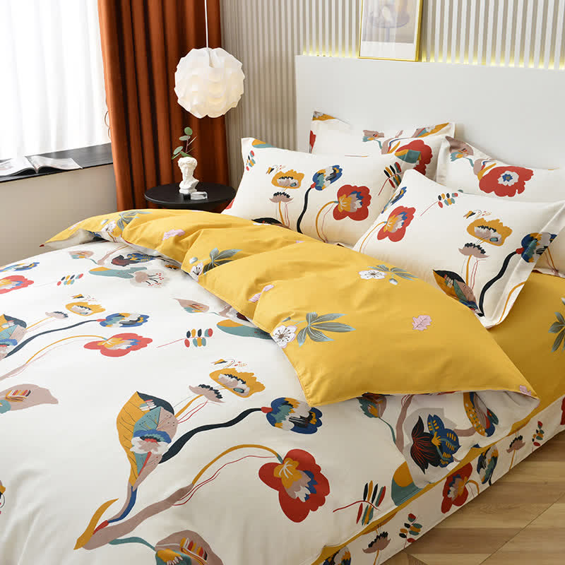 Pure Cotton Rustic Floral Comfy Bedding Collection