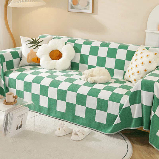 Ownkoti Classic Plaid Reversible Pet Sofa Slipcover
