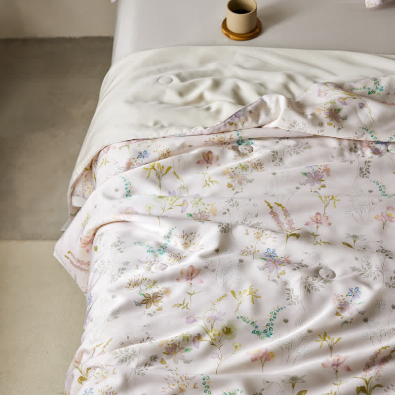 Lyocell Fiber Floral Style Breathable Bedding