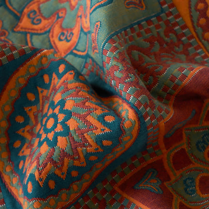 Boho Mandala Pattern Cotton Reversible Quilt
