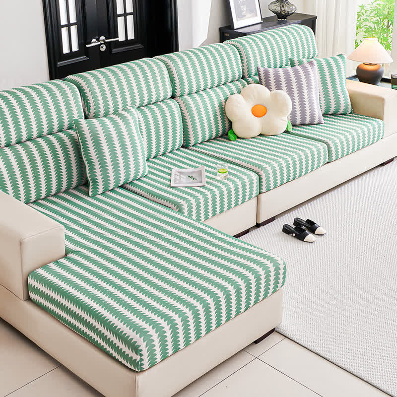 Sectional Geometric Semicircle Couch Cover