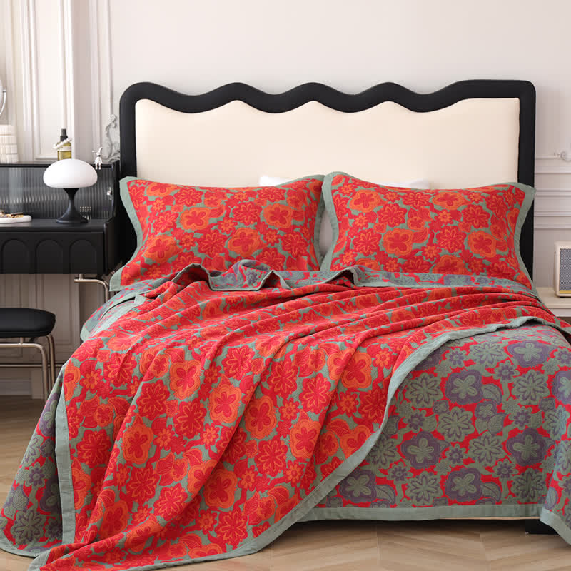 Pure Cotton Reversible Elegant Floral Quilt – ownkoti