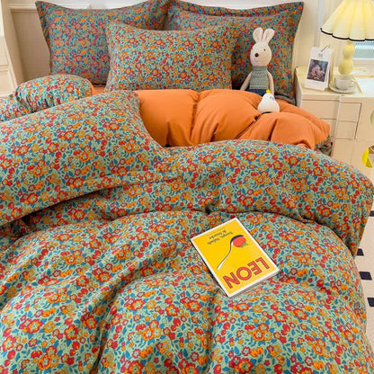 Bright Floral Print Comfy Bedding Collection