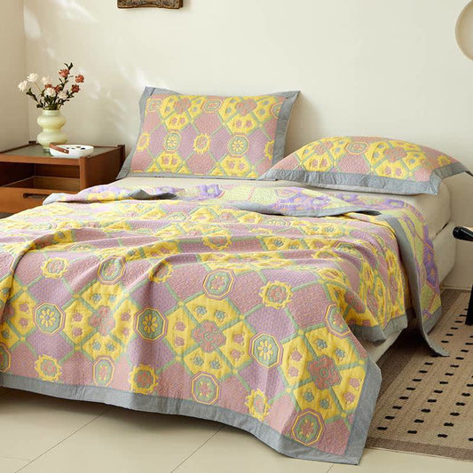 Three Layers Cotton Gauze Luxurious Quilt