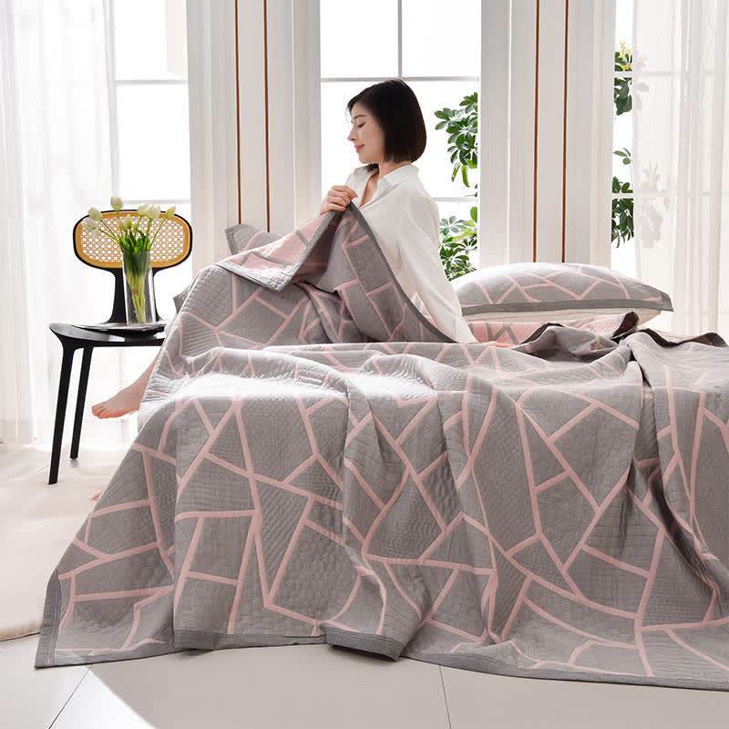 Three Layers Gauze Neutral Style Cotton Quilt
