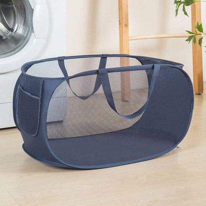 Solid Color Hamper Foldable Laundry Basket
