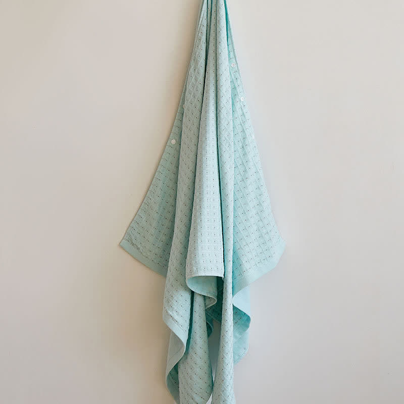 Pure Cotton Solid Color Waffle Towel
